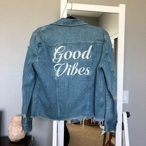 Pistola Denim Jacket (Good Vibes)